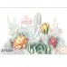 FLORAL BEAUTIES GREETING CARD Succulent 3